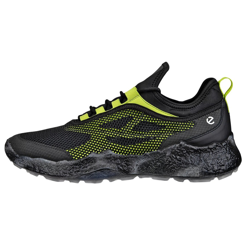 Ecco Men's Biom H5 Textile Golf Shoes - Black/Lime - Maple Hill Golf